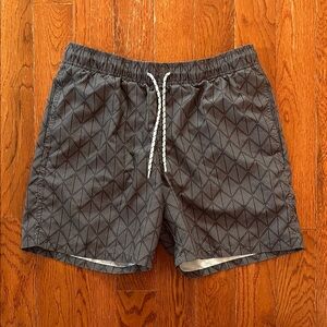 Goodfellow & Co Geometric Black Swim Trunks